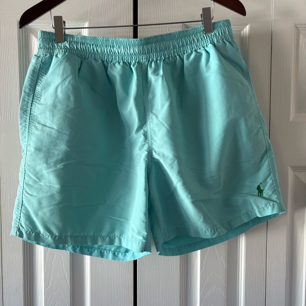 Polo Ralph Lauren Light Blue Swim Trunks, Men’s L